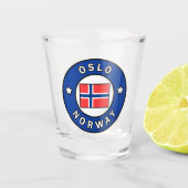 Oslo Norwegen Schnapsglas (Vorderseite)