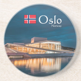 Oslo Norwegen Souvenir Getränkeuntersetzer