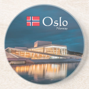 Oslo Norwegen Souvenir Getränkeuntersetzer