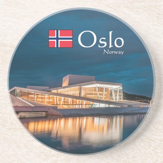 Oslo Norwegen Souvenir Getränkeuntersetzer (Vorne)
