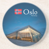 Oslo Norwegen Souvenir Getränkeuntersetzer (Vorne)