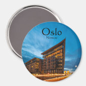Oslo Norwegen Souvenir Magnet (Vorderseite/Rückseite)