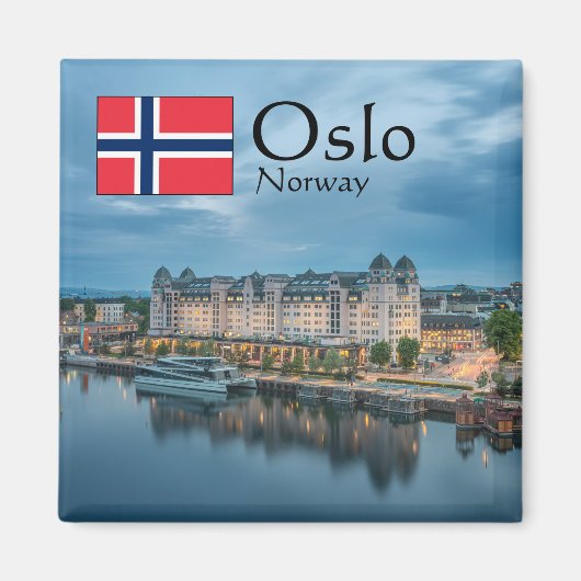 Oslo Norwegen Souvenir Magnet (Vorne)