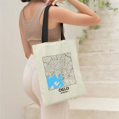 Oslo, Norwegen, Stadtplan-Tasche Tragetasche