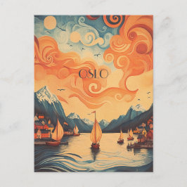 Oslo Norwegen Travel Postkarte