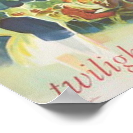 Oslo Norwegen Vintage Travel Poster (Ecke)