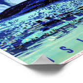 Oslo Norwegen Vintage Travel Poster wiederhergeste (Ecke)