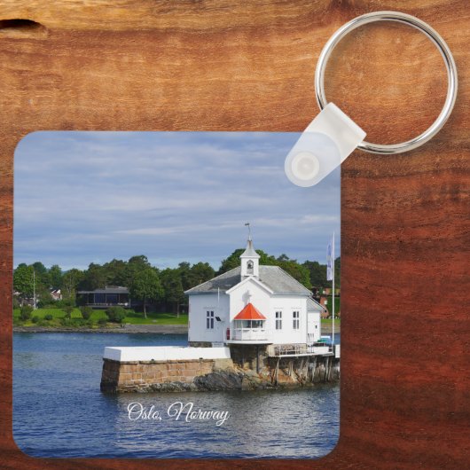 Oslo, Norwegischer Fjord Poster Schlüsselanhänger (Rückseite)