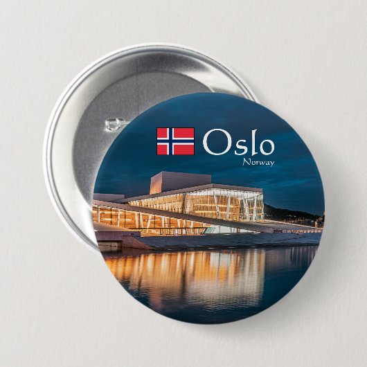 Oslo Opera House Button (Vorne & Hinten)