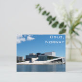 Oslo Opera House in Norway On Summer Day Postkarte (Stehend Vorderseite)