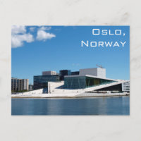 Oslo Opera House in Norway On Summer Day