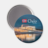 Oslo Opera House Magnet (Vorderseite/Rückseite)