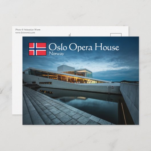 Oslo Opera House Postkarte (Vorne/Hinten)