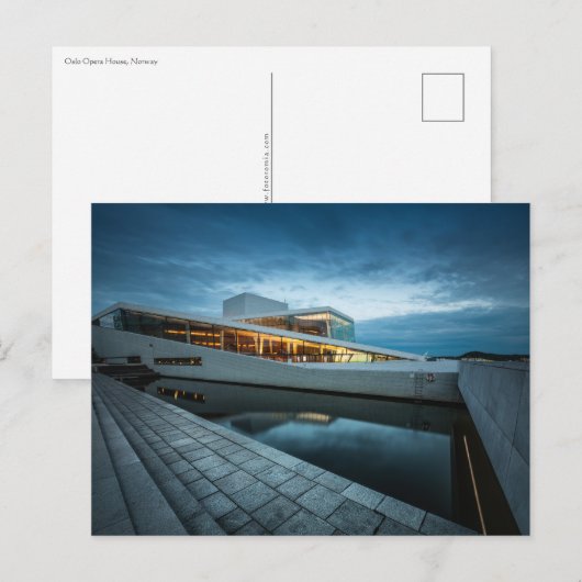 Oslo Opera House Postkarte (Vorne/Hinten)