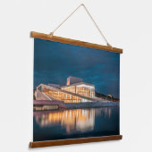 Oslo Opera House Wandteppich Mit Holzrahmen (Gewinkelt)