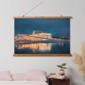 Oslo Opera House Wandteppich Mit Holzrahmen (Schlafzimmer)