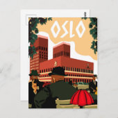 Oslo, Rathaus, Norwegen Postkarte (Vorne/Hinten)