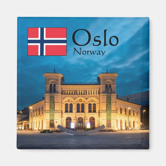 Oslo Souvenir Magnet (Vorne)