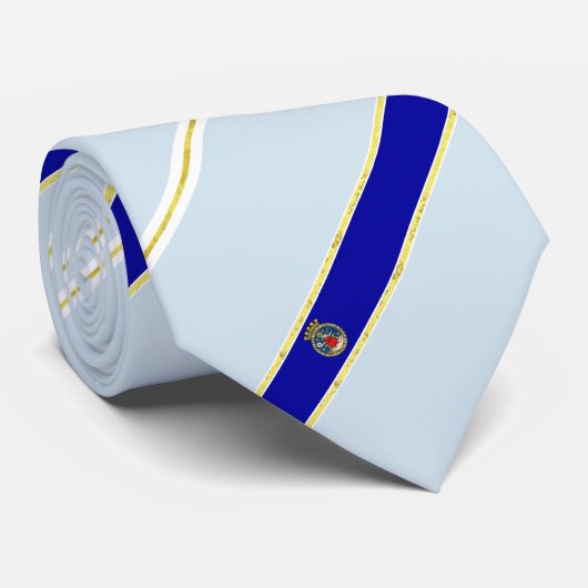 Oslo Streifen-Fahne Krawatte (Gerollt)