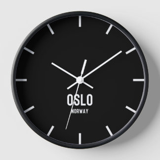 Oslo Time Zone Newsroom Wall Clock Uhr