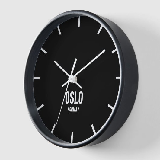 Oslo Time Zone Newsroom Wall Clock Uhr (Winkel)
