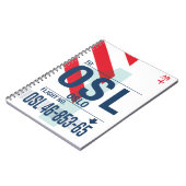 Oslo - Travel Journal Notizblock (Linke Seite)