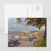 Oslo Ufer und Hafen Postkarte (Vorne/Hinten)