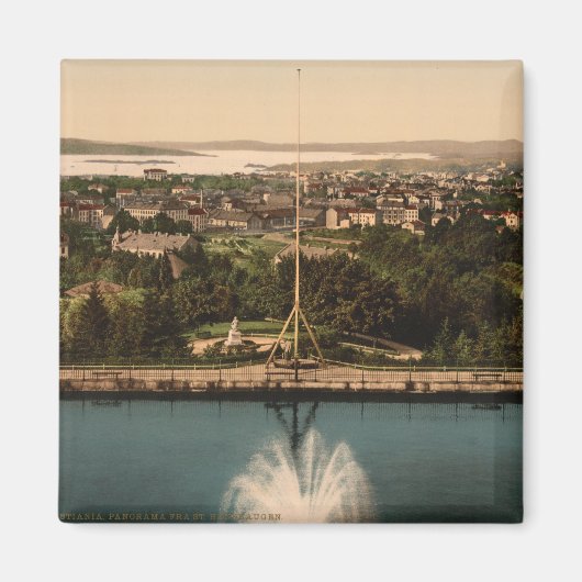 Oslo vom St Hanshaugen Park, Norwegen Magnet (Vorne)