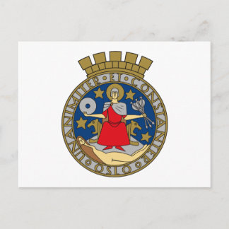 Oslo-Wappen Postkarte