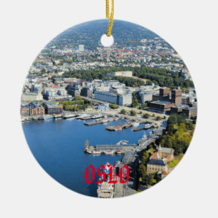 Oslo-Weihnachtsverzierung Keramikornament
