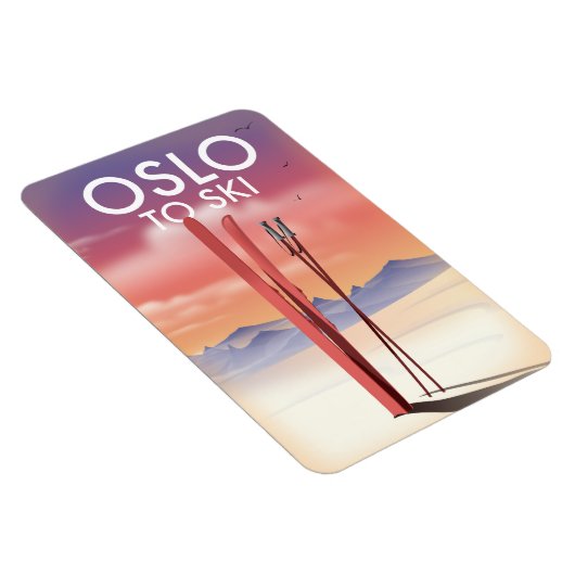 Oslo zum Ski Magnet (Rechte Seite)