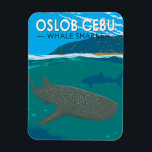 Oslob Cebu Philippines Whale Shark Travel Vintag Magnet<br><div class="desc">Oslob Cebu mit Whale Sharks Vektorgrafik Design. Oslob liegt an der Südspitze von Cebu. Es ist eine kleine Küstenstadt, aber sie ist wegen der Walhaie weltberühmt geworden.</div>
