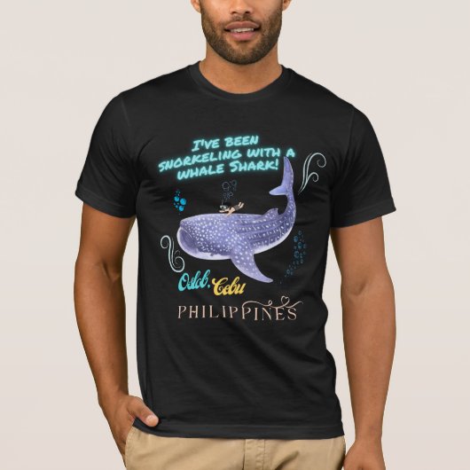 Oslob Whale Shark Schnorcheln T-Shirt (Vorderseite)