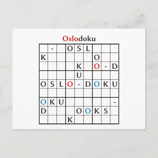 Oslodoku Postkarte (Vorderseite)