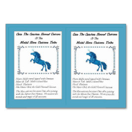 OSM Die Osmium-Horned Unicorn Trading Card Tischnummer