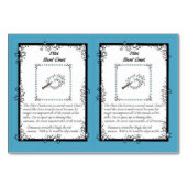 OSM Die Osmium-Horned Unicorn Trading Card Tischnummer (Rückseite)