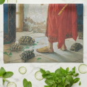 Osman Hamdi Bey Der Tortoise Trainer Geschirrtuch (Gefaltet)