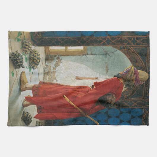 Osman Hamdi Bey Der Tortoise Trainer Geschirrtuch (Horizontal)