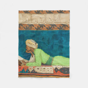 Osman Hamdi Bey Turkish 1842-1910 Der Gelehrte Fleecedecke