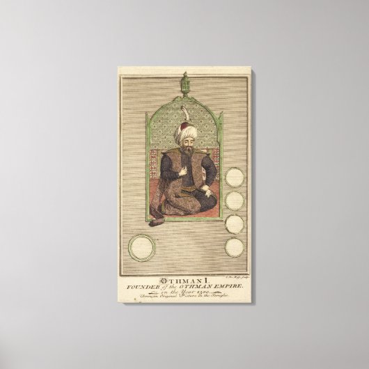 Osman I (1259-1326) Gründer des Osmanischen Reiche Leinwanddruck (Vorderseite)