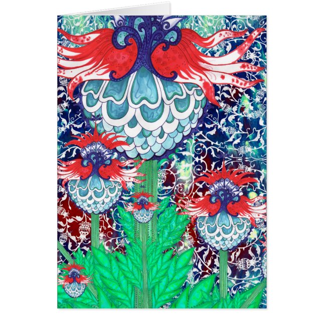 Osmane-Artischocken-Karte (Vorne)