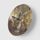 Osmane-Café, 1862 (Farbelitho) Runde Wanduhr (Winkel)