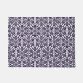 Osmanisch türkisches Blauware-Rosettendesign Fußmatte (Vorderseite)