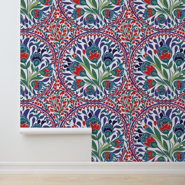 Osmanische China mit Blume Motives Tapete (Anwendung)