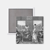 Osmanische Dignitare Magnet (Vorderseite/Rückseite)