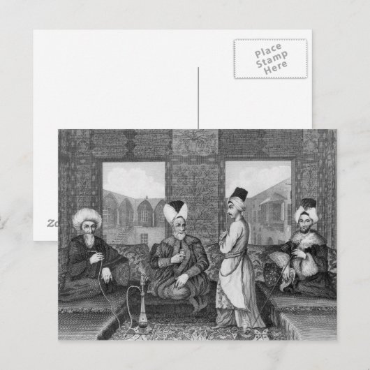 Osmanische Dignitare Postkarte (Vorne/Hinten)