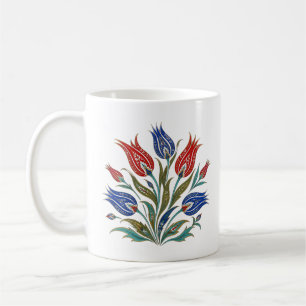 Osmanische Tulpen-Botanical-Art Türkische Flora Kaffeetasse