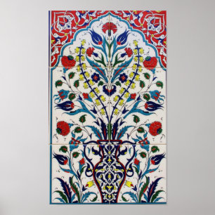 Osmanische Türkei Arabesque Alte Tile Poster