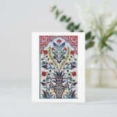 Osmanische Türkei Arabesque Alte Tile Postkarte (Stehend Vorderseite)