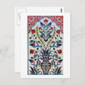 Osmanische Türkei Arabesque Alte Tile Postkarte (Vorne/Hinten)